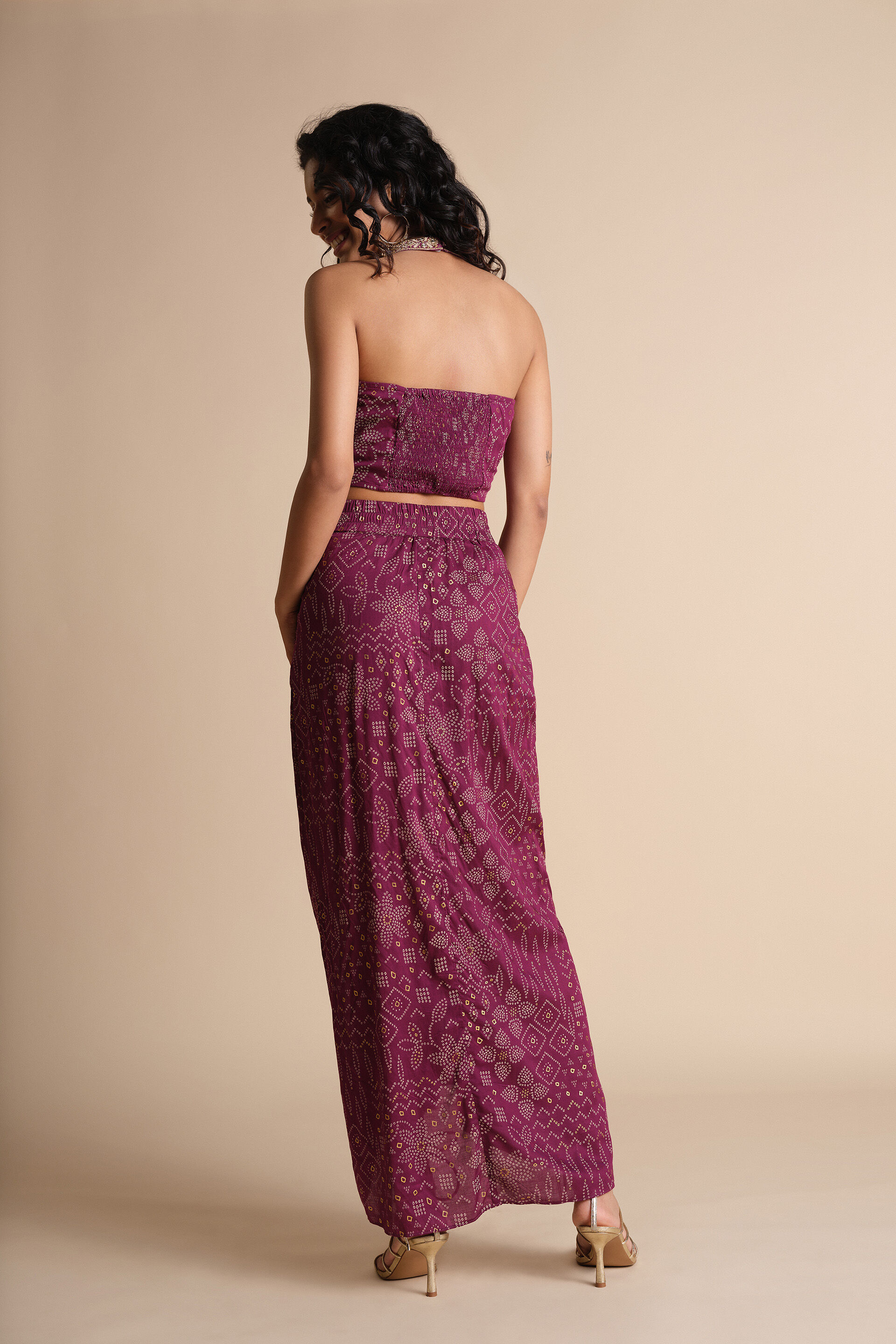 Udta Gulab Co-ord Set, Purple, image 5